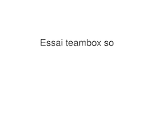 Essai teambox so