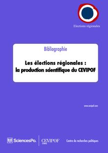 Elections Régionales - Bibliographie du CEVIPOF