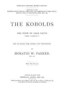 Partition complète, pour Kobolds, Parker, Horatio