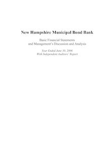 NH Municipal Bond Bank 2006 Audit