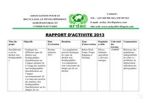 Rapport ardac 2013