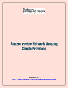 Amazon review Network-Amazing Sample Providers