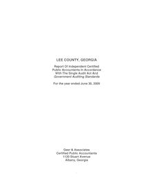 Lee Co Audit Report 2009