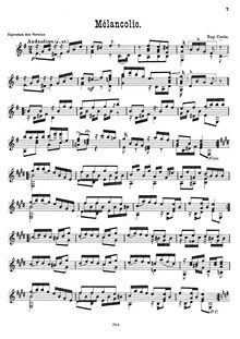 Partition No.10, 14 Pièces pour la Guitare, Op.51, Coste, Napoléon