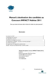 Manuel à destination des candidats IMPACT Habitat VF