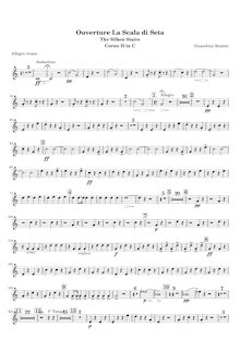 Partition cor 2 (C), La scala di seta, Farsa comica in un atto, Rossini, Gioacchino