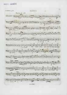 Partition basson 2, Piano Concerto No.2, F minor, Chopin, Frédéric