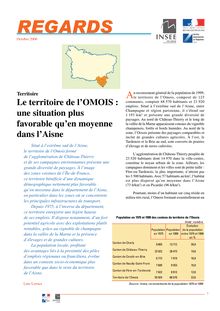 Le territoire de l OMOIS: une situation plus favorable qu en moyenne dans l Aisne