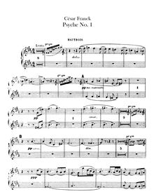 Partition hautbois 1/2, anglais cor, Psyché, Poème symphonique pour orchestre et choeurs