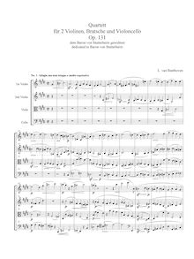 String Quartet No. 14 in C-sharp minor Opus 131