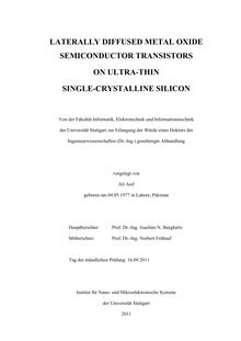 Laterally diffused metal oxide semiconductor transistors on ultra-thin single-crystalline silicon [Elektronische Ressource] / Ali Asif. Betreuer: Joachim Burghartz