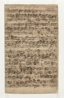 Partition clavecin Score, flûte Sonata, B minor, Bach, Johann Sebastian