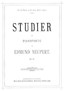 Partition complète, Studier, Op.26, Neupert, Edmund