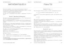Mathématiques 2 2003 Classe Prepa TSI Concours Centrale-Supélec