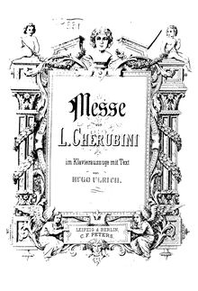 Partition complète, Mass en F major, Messe de Chimay, F major, Cherubini, Luigi