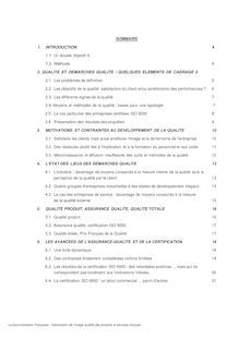Valorisation de l image qualité des produits et services français : rapport de synthèse