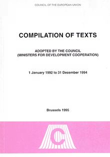 Compilation of texts adopted by the Council (Ministers for Development Cooperation)