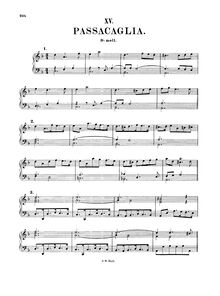 Partition complète, Passacaglia, Keyboard, Witt, Christian Friedrich