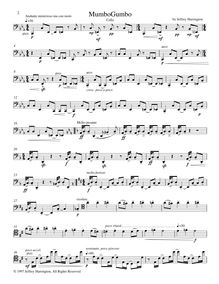 Partition violoncelle, Mumbo Gumbo, Harrington, Jeffrey Michael