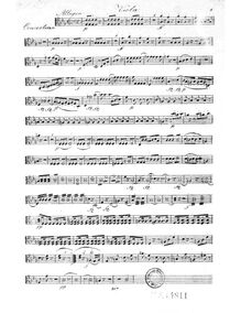 Partition viole de gambe, Concertino, E♭ major, Krommer, Franz
