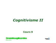 Cours 9 Communication, cognition, émotions