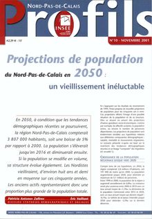 Projections de population du Nord-Pas-de-Calais en 2050 : un vieillissement inéluctable