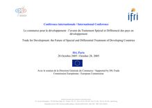 Conférence internationale / International Conference Le commerce ...