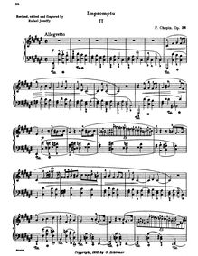 Partition complète, Impromptu No.2, F♯ major, Chopin, Frédéric par Frédéric Chopin
