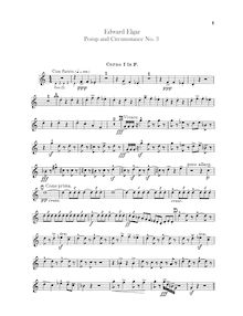 Partition cor 1, 2, 3, 4 (F), Pomp et Circumstance, Op.39, Elgar, Edward par Edward Elgar