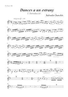 Partition B♭ trompette 2, Dances a un estrany, Sanchis, Salvador
