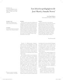 Los idearios pedagógicos de José Martí y Amado Nervo