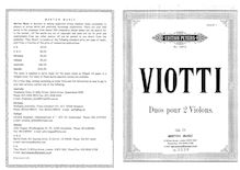 Partition parties complètes, 3 Concertant Duos pour 2 violons, WIV 1-3