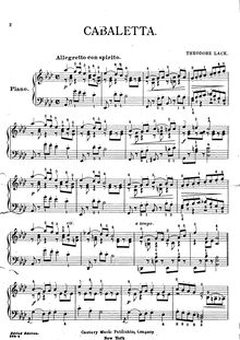 Partition complète, Cabaletta, Op.83, Lack, Théodore