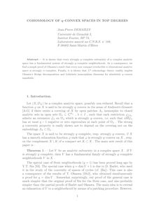 COHOMOLOGY OF q–CONVEX SPACES IN TOP DEGREES