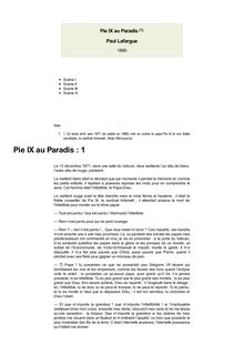 Pie IX au Paradis