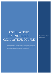 Oscillateur harmonique-Oscillateur couplé