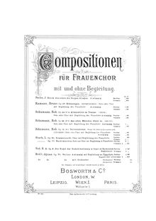Partition complète et chœur parties, Waltz pour chœur et orchestre, Op.91