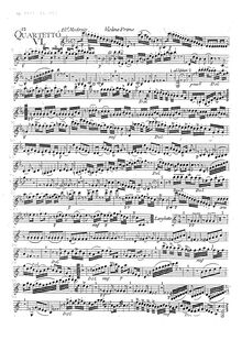 Partition parties complètes, 6 corde quatuors, G.189-194 (Op.24) par Luigi Boccherini