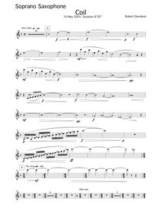 Partition Saxophone , partie, Coil, Davidson, Robert