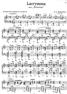 Partition complète (S.550/2), Requiem, D minor, Mozart, Wolfgang Amadeus