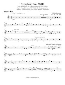 Partition ténor saxophone,  Christmas Symphony  par Michel Rondeau