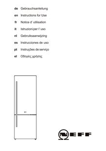 Notice Réfrigérateur NEFF  K5880X0/01