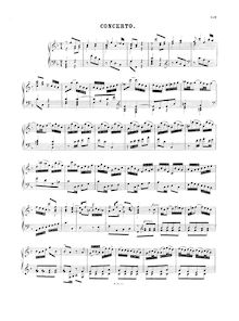Partition complète, Italienisches Konzert, Italian ConcertoConcerto nach Italiænischen Gusto / Concerto in the Italian Style par Johann Sebastian Bach