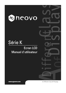 Notice LCD AG Neovo  K-B17