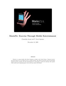 MarioFit: Exercise Through Mobile Entertainment