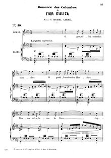 Partition complète, Fior d Aliza, Opéra en quatre actes, Massé, Victor par Victor Massé