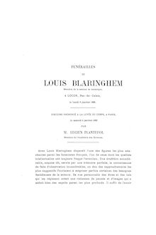 LOUIS BLARINGHEM Membre de la section de botanique