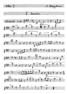 Partition Woodwinds, Requiem en C minor, Cherubini, Luigi