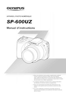 Notice Appareil Photo numériques Olympus  SP-600UZ