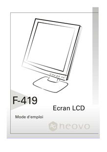 Notice LCD AG Neovo  F-419